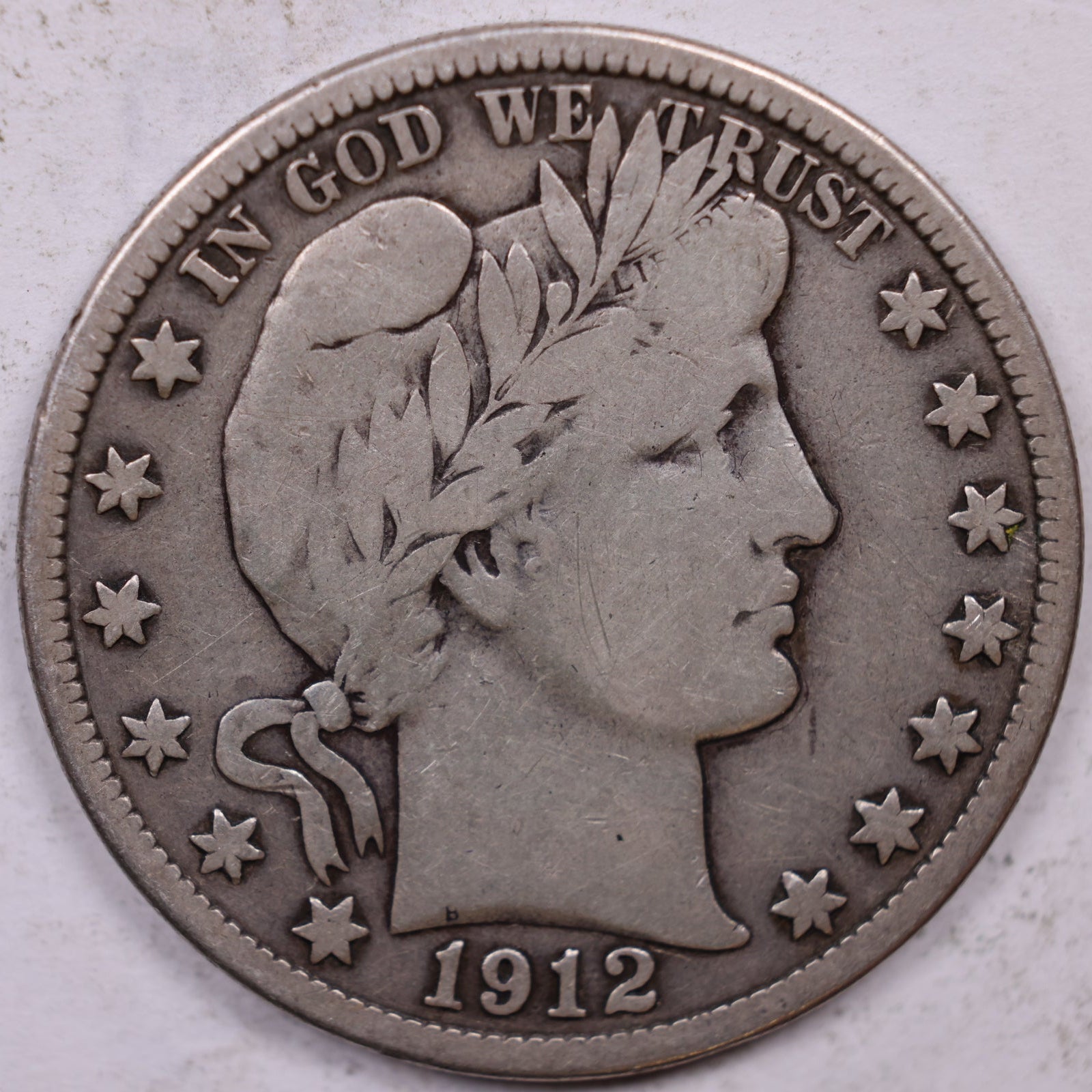 1912-D Barber Half Dollar, Very Good Circulated Coin, Store #HR1903