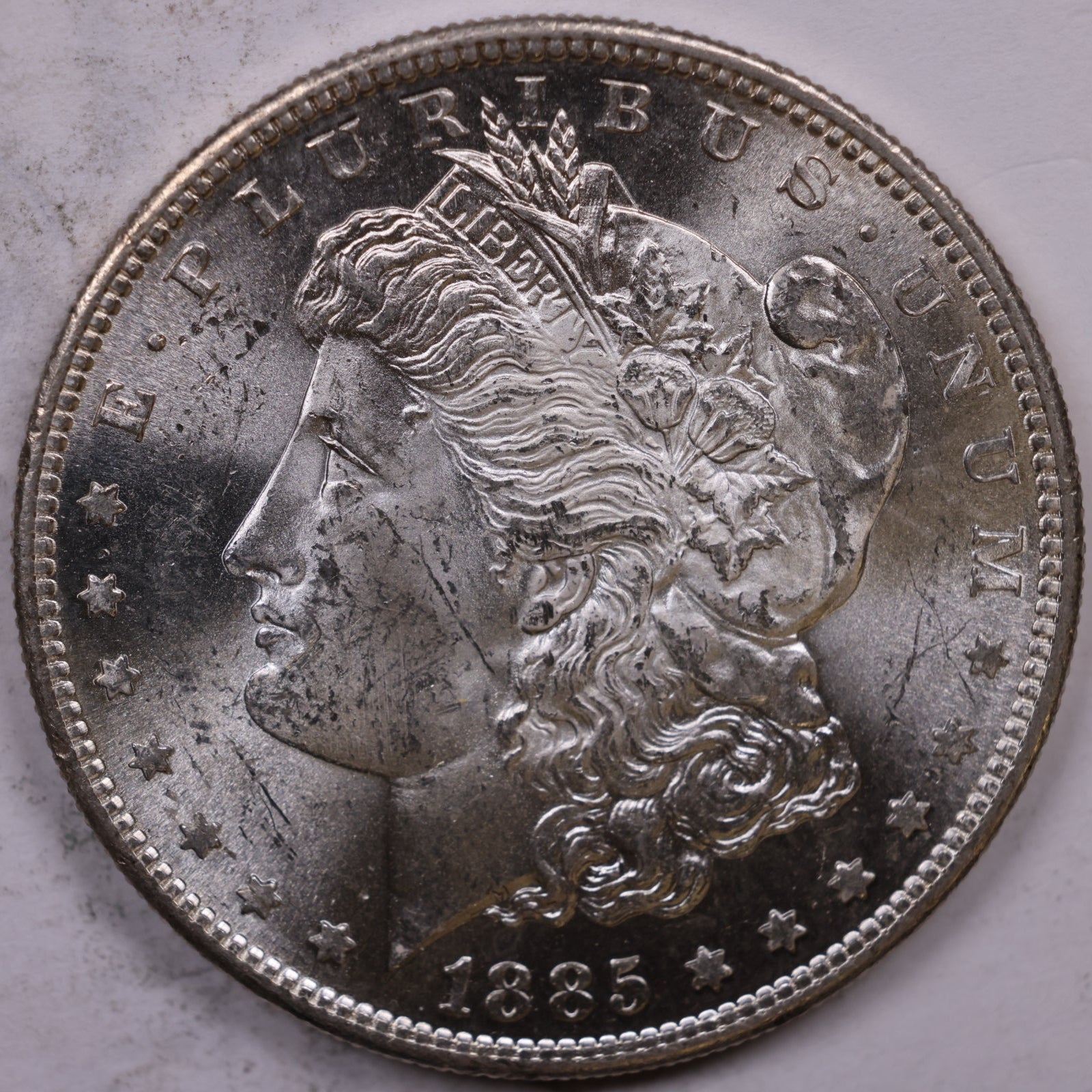 1885-S Morgan Dollar, Mint State Uncirculated Coin, Store #DR0997