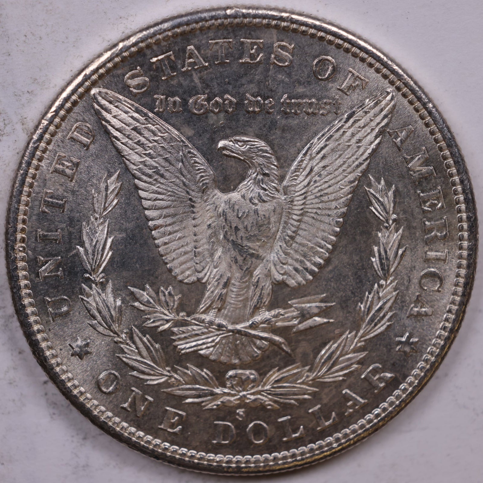 1881-S Morgan Silver Dollar, Mint State-Uncirculated Coin, Store #DR1523