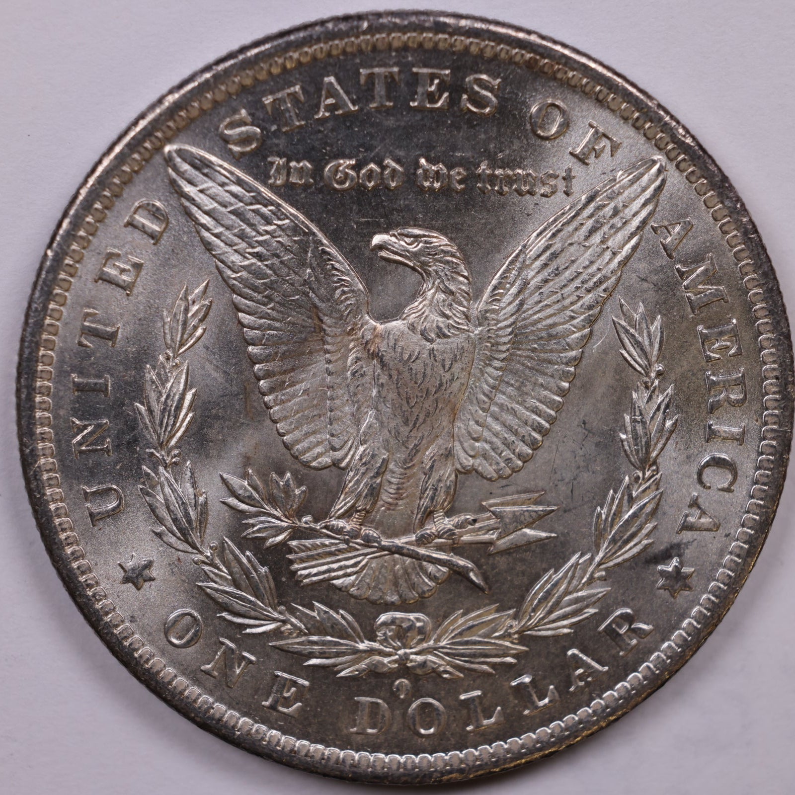 1884-0 Morgan Silver Dollar, Mint State-Uncirculated Coin, Store #DR1526