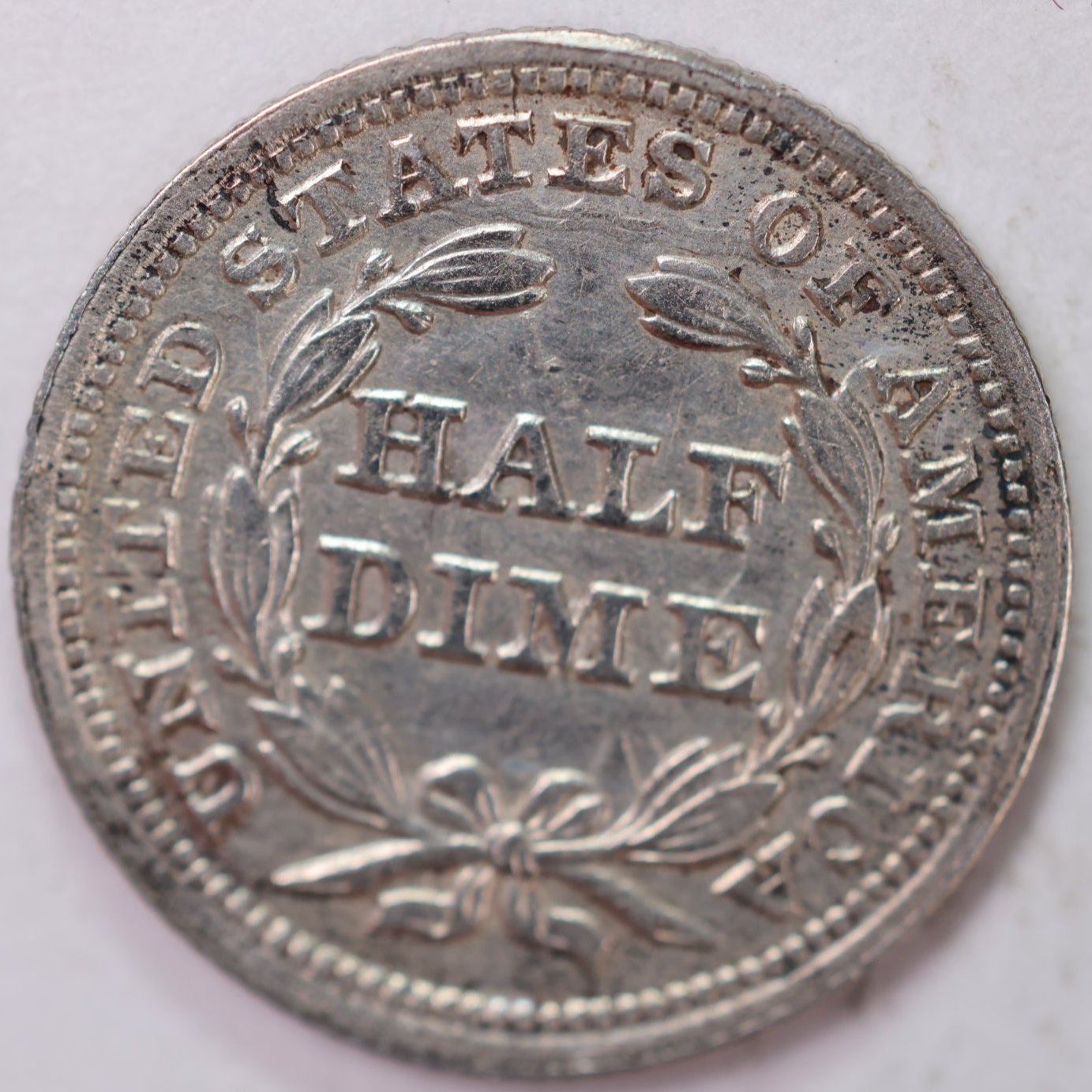 1853, Seated Half Dime, Very Good+ Circulated Coin, Store #M853.02