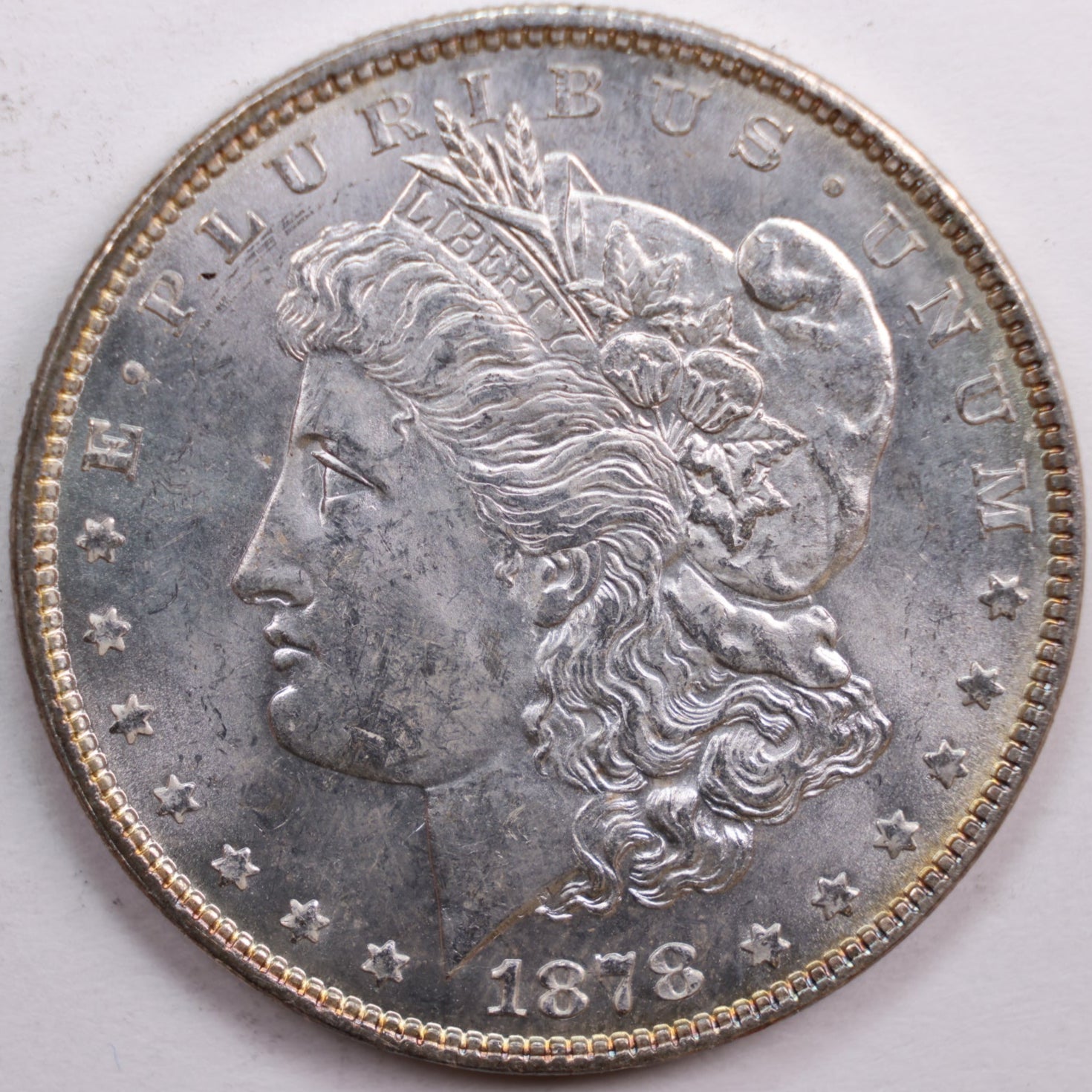 1878 Morgan Dollar, Mint State Uncirculated Coin, Store #DR0812