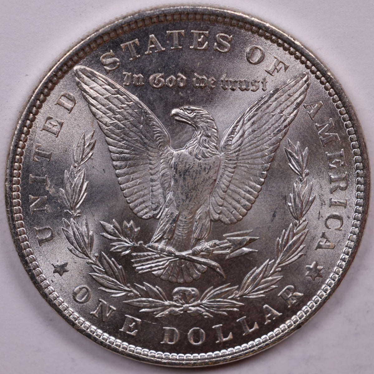 1887 Morgan Silver Dollar, Mint State-Uncirculated Coin, Store #DR1535