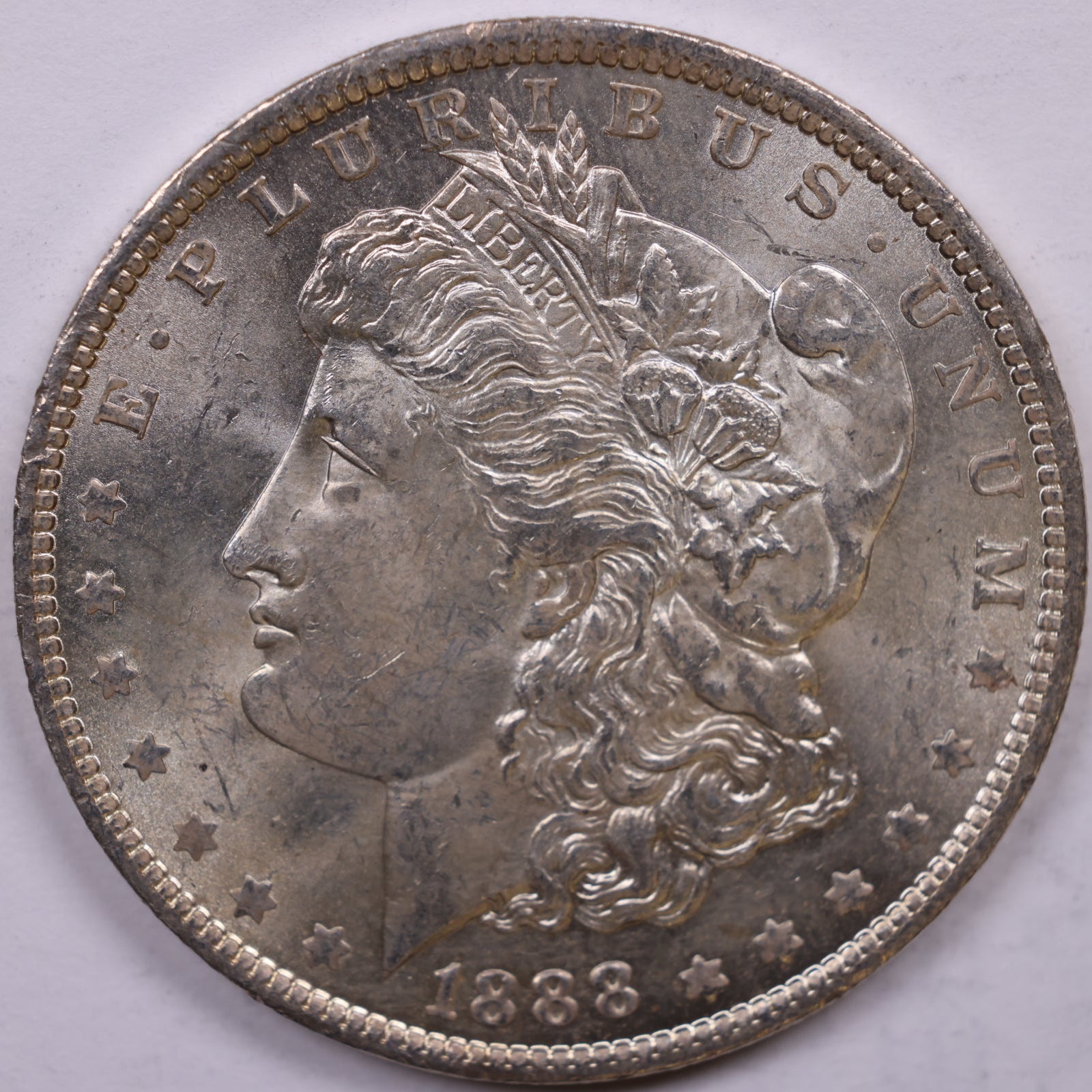 1888-O Morgan Silver Dollar, Mint State-Uncirculated Coin, Store #DR1538