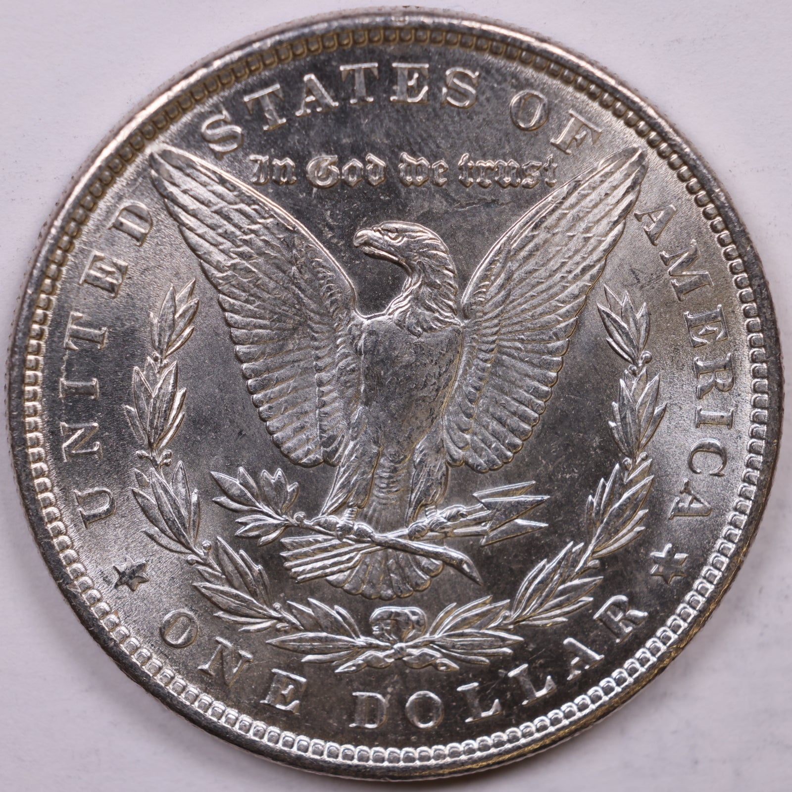 1889 Morgan Silver Dollar, Mint State-Uncirculated Coin, Store #DR1539