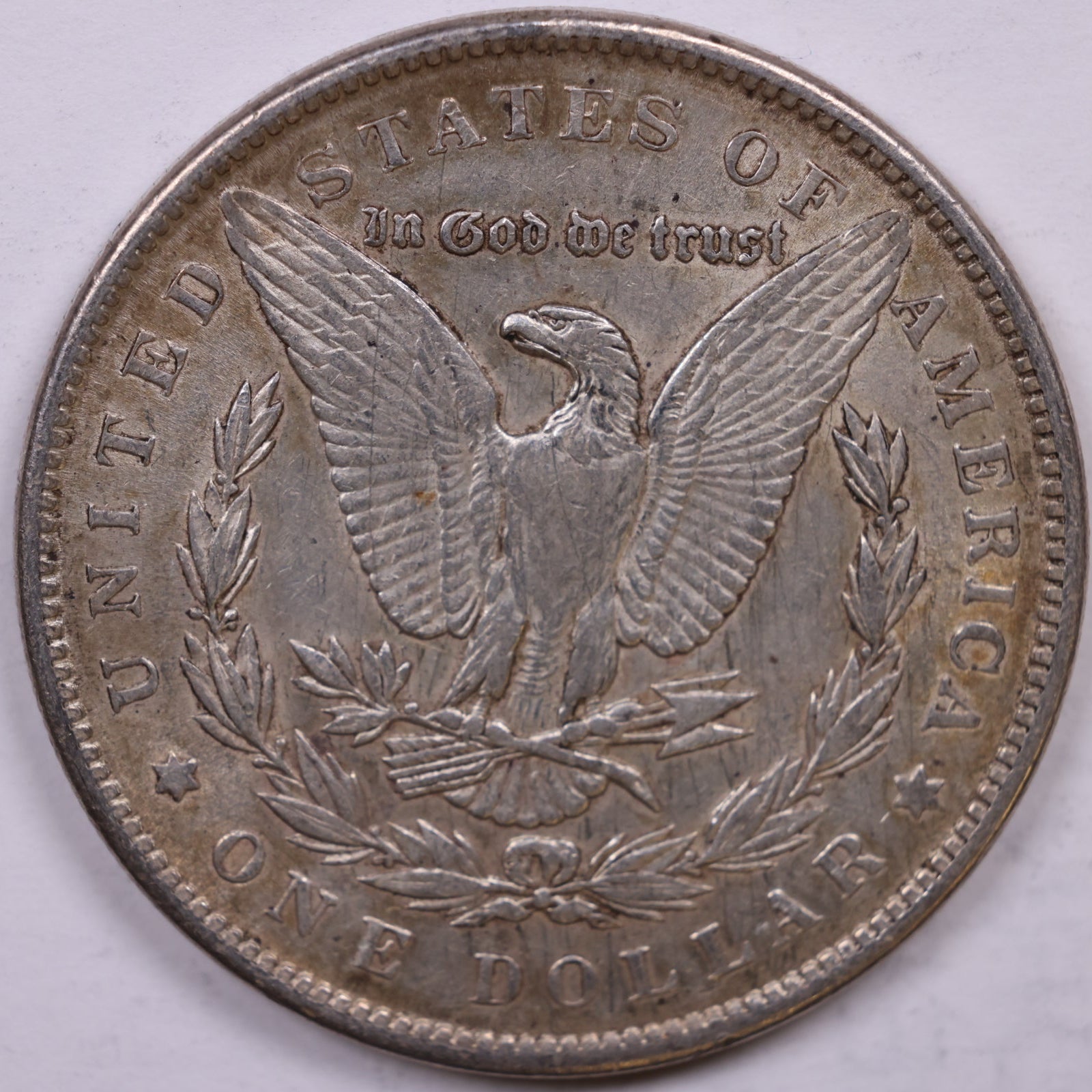 1890 Morgan Silver Dollar, About Uncirculated Coin, Store #DR1540