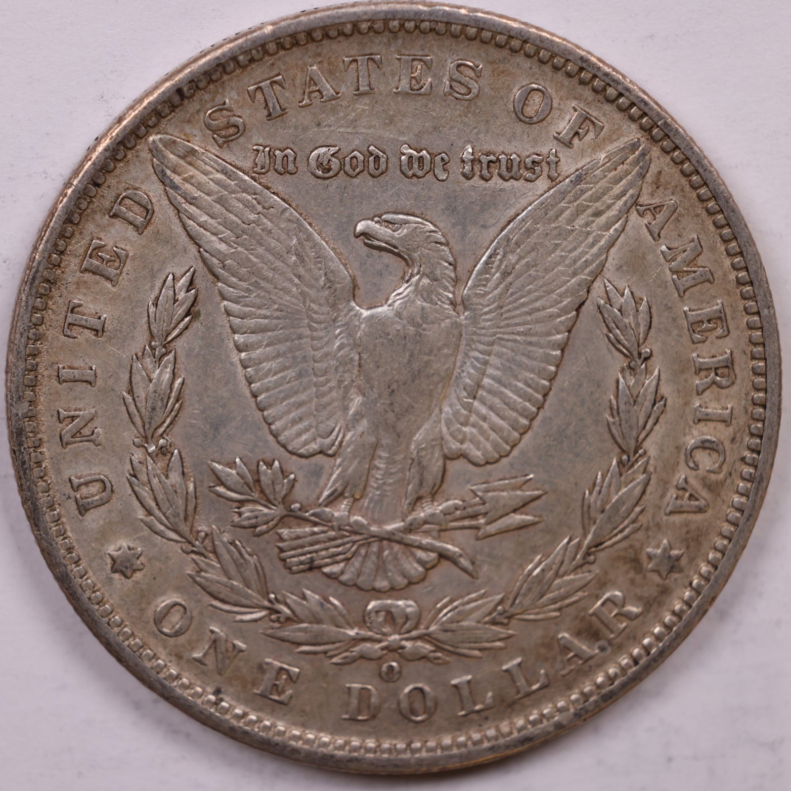 1890-O Morgan Silver Dollar, About Uncirculated Coin, Store #DR1541