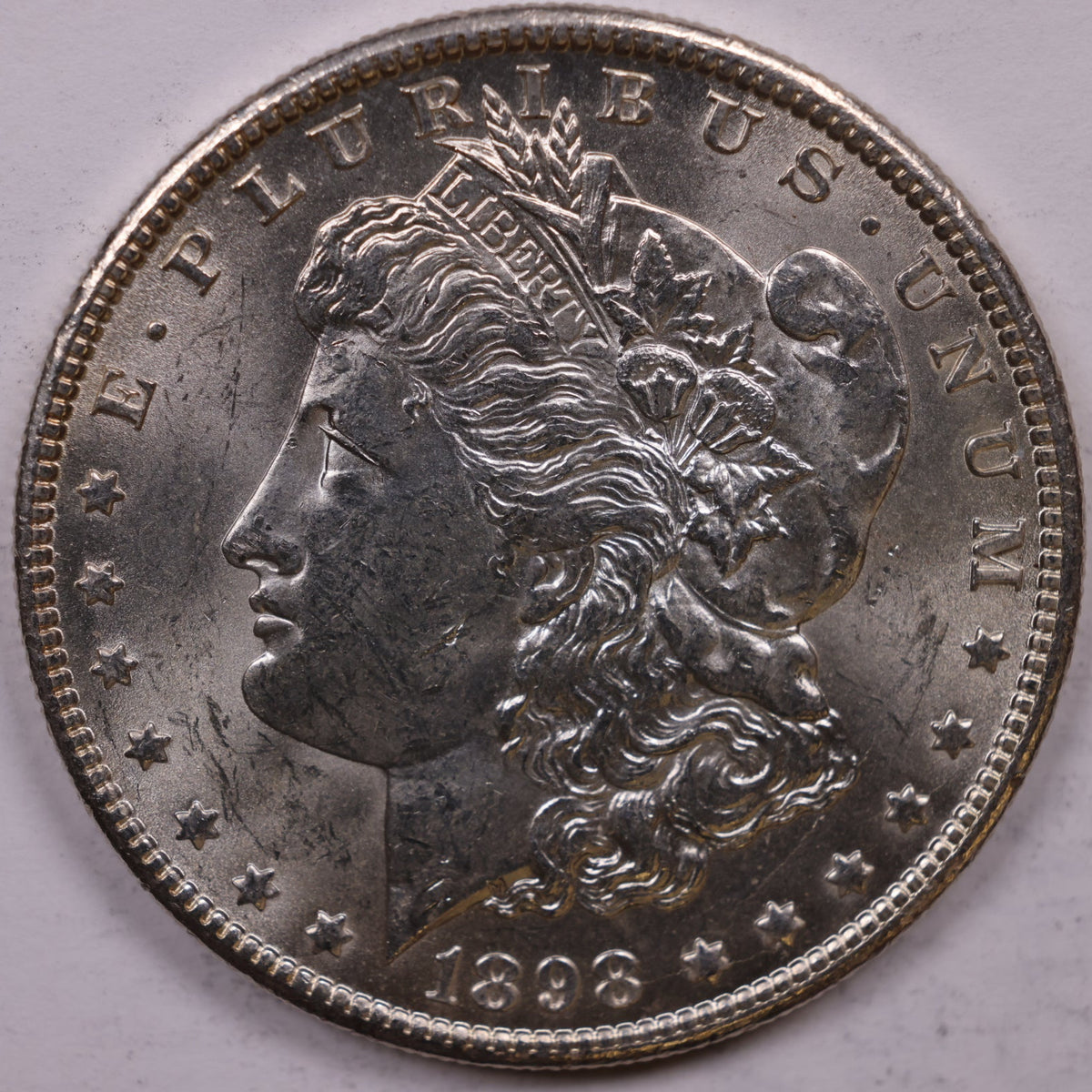 1898-O Morgan Silver Dollar, Mint State Uncirculated Coin, Store #DR1543