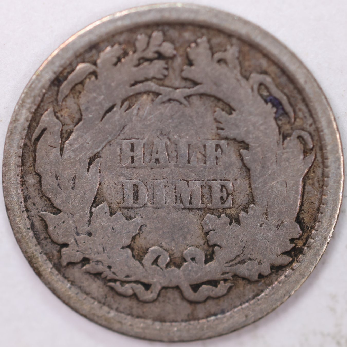 1861, Seated Half Dime, Very Good Circulated Coin, Store #M861.01