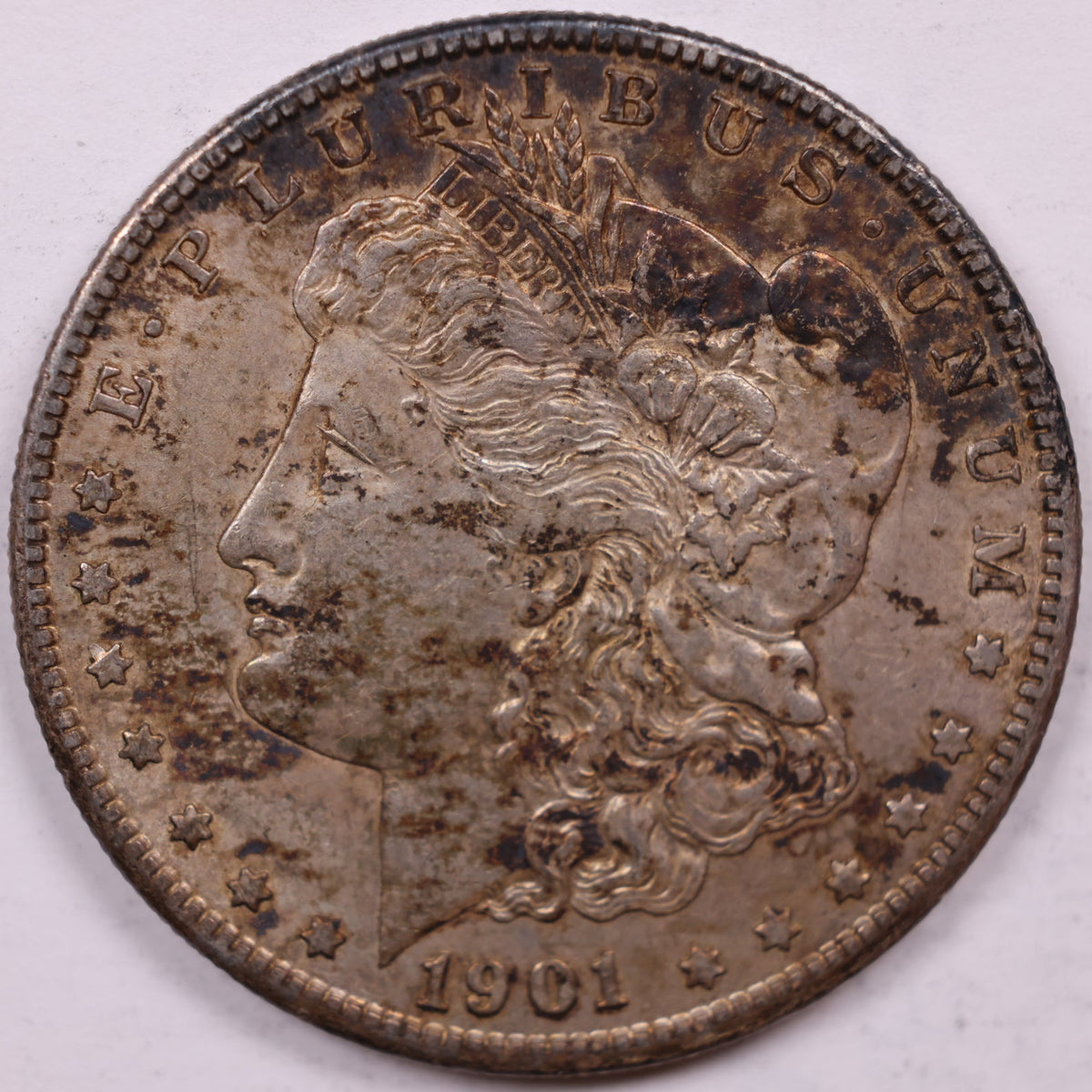 1901-O Morgan Silver Dollar, About Uncirculated Coin, Store #DR1546