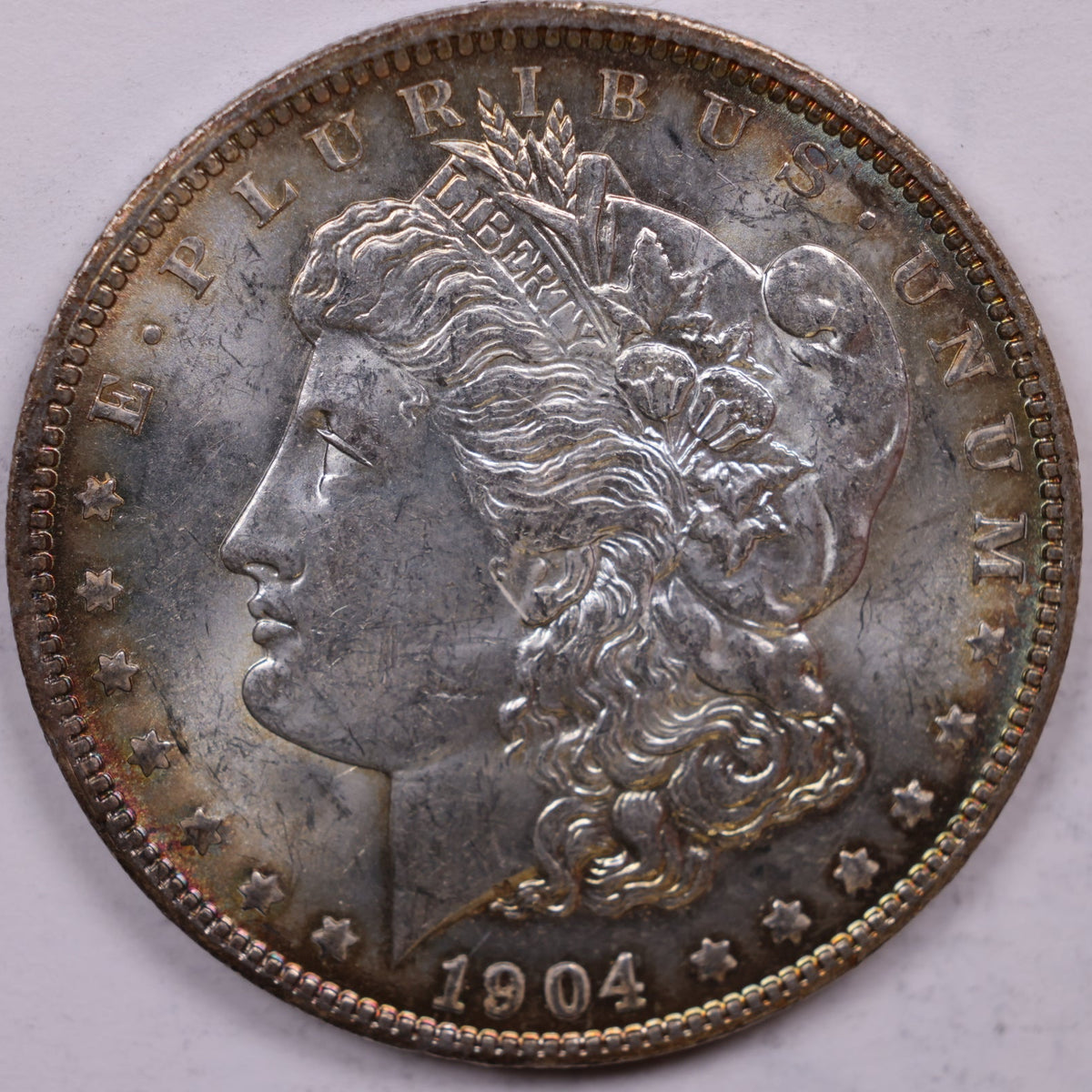 1904-O Morgan Silver Dollar, Mint State Uncirculated Coin, Store #DR1548