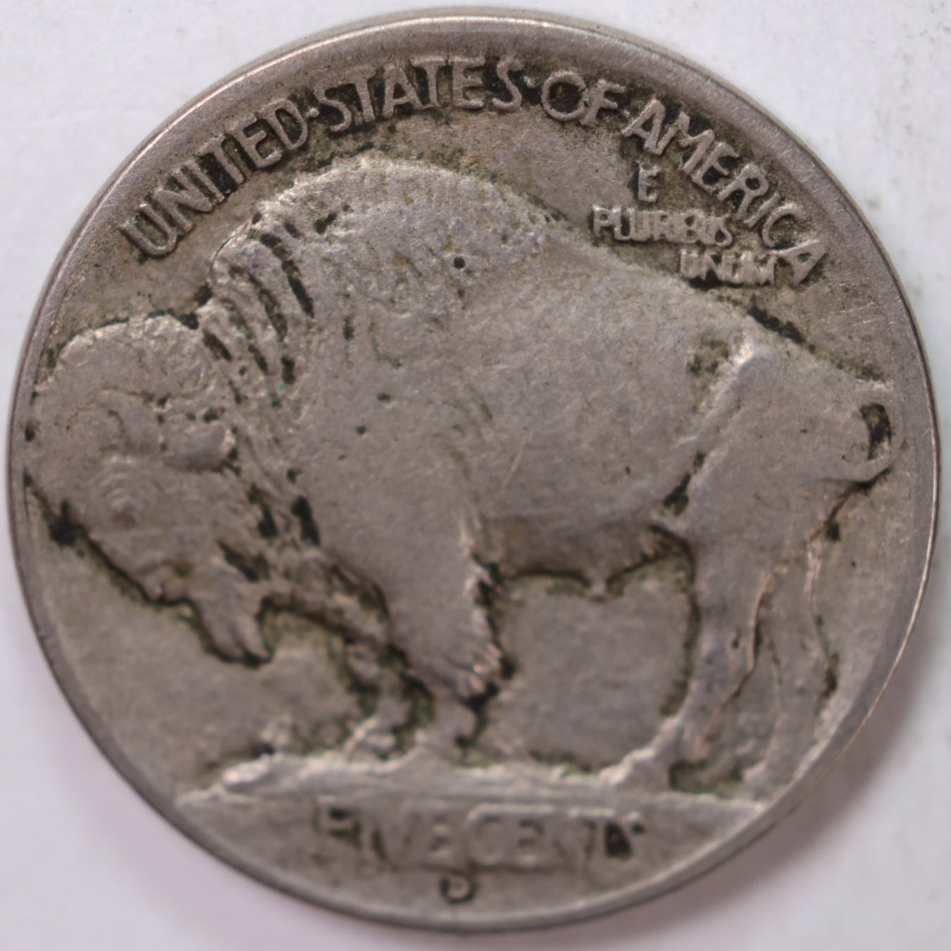 1913-D Type-1 Buffalo Nickel, Very Good+ Circulated Coin, Store Sale #N913D01