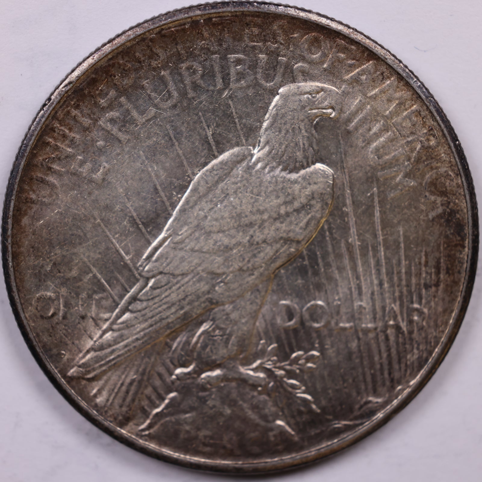 1926-D Toned Peace Dollar, Mint State Uncirculated, Store #DR1557