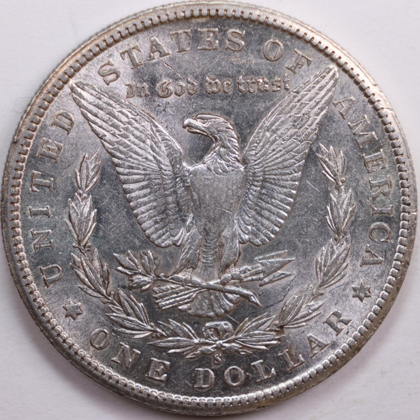 1887-S Morgan Dollar, Mint State Uncirculated Coin, Store #DR0790