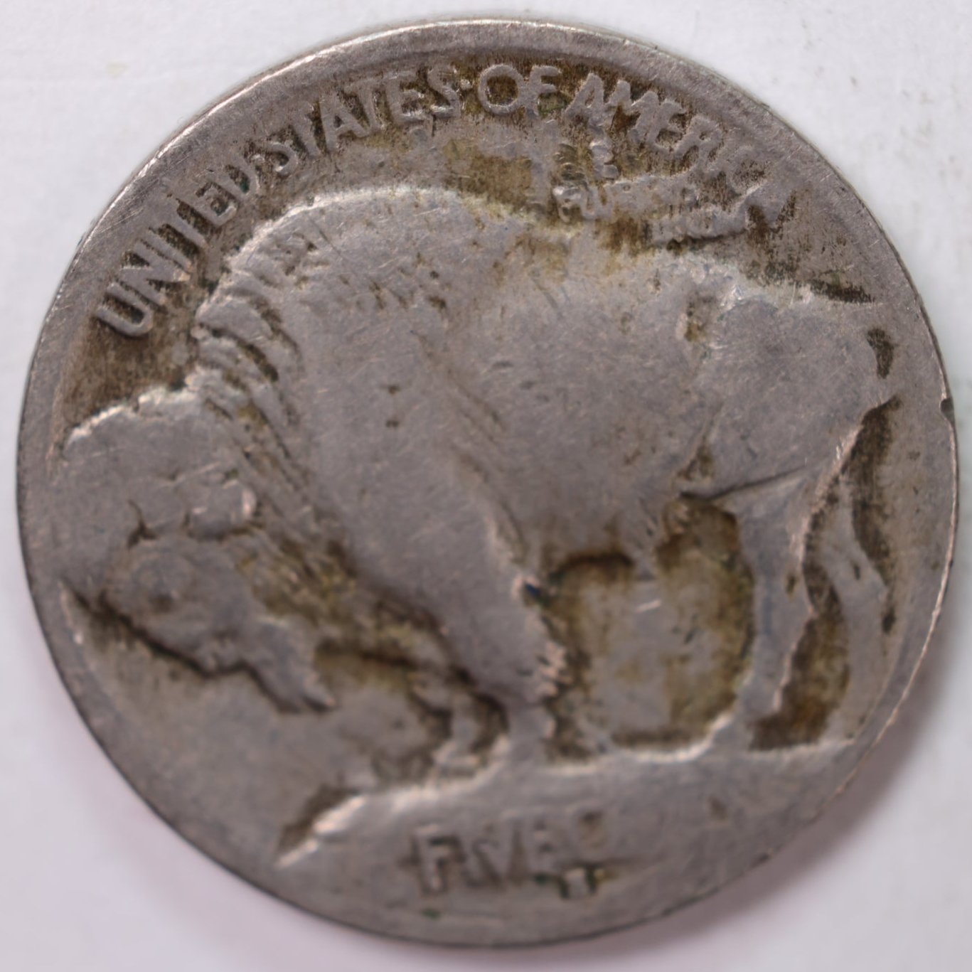 1913-S Type-1 Buffalo Nickel, Very Good+ Circulated Coin, Store Sale #N913S01
