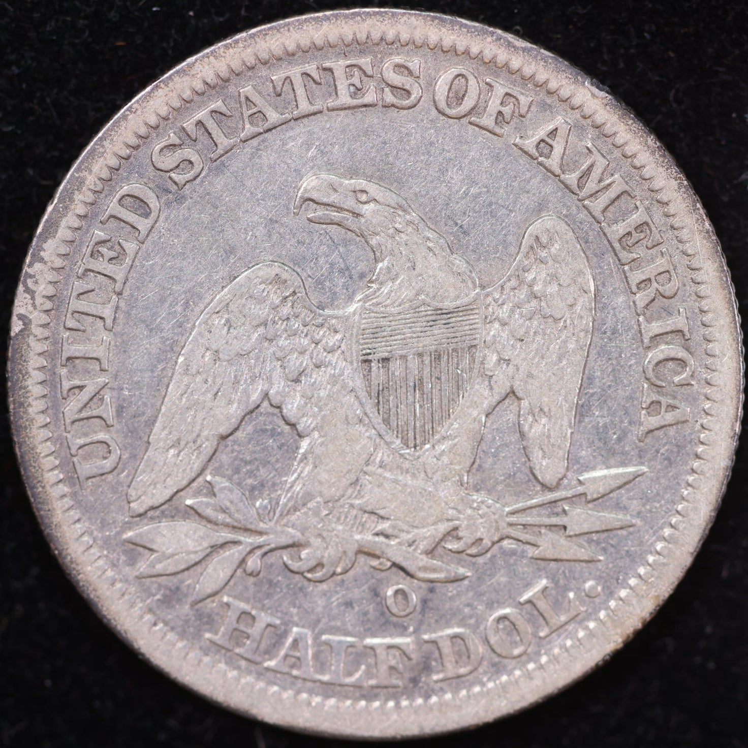 1843-O Liberty Seated Half Dollar, Extra Fine Circulated Coin. Store #14125