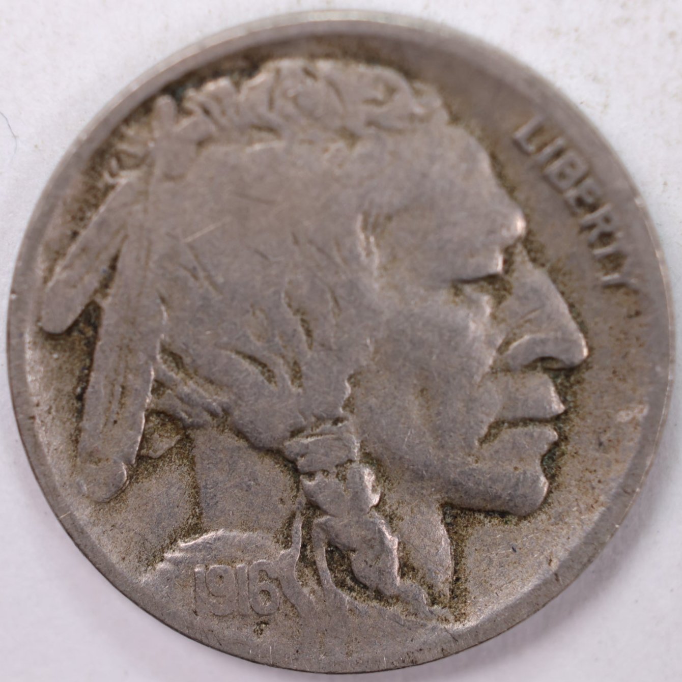 1916-S Buffalo Nickel, Very Good+ Circulated Coin, Store Sale #N916S01