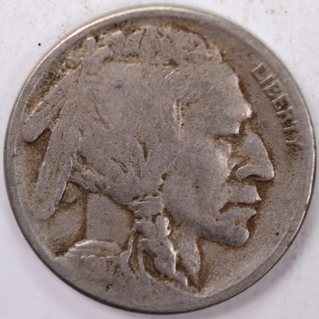 1917-S Buffalo Nickel, Fine Circulated Coin, Store Sale #N917S01