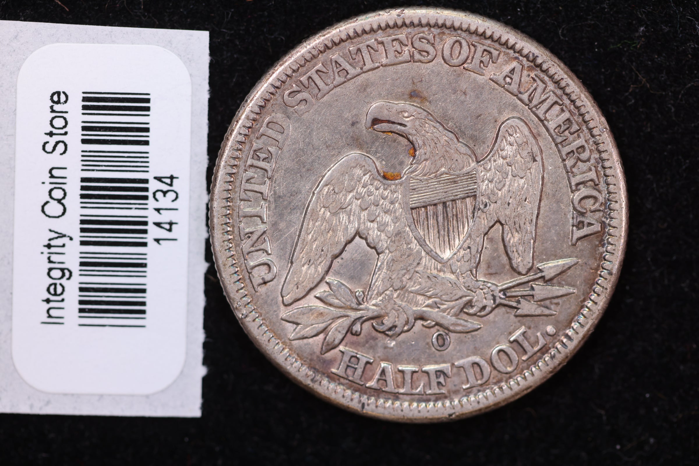 1848-O Liberty Seated Half Dollar, Affordable Circulated Coin. Store #14134