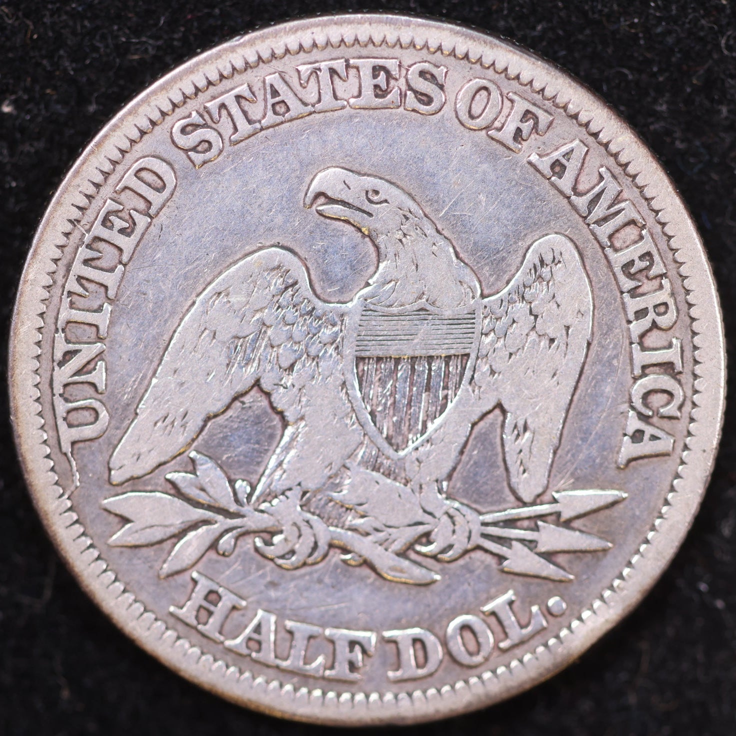 1849 Liberty Seated Half Dollar, Fine Circulated Coin, Store #HR1925