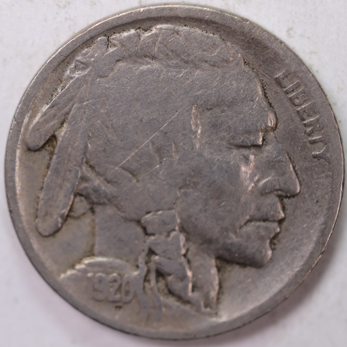 1920 Buffalo Nickel, Very Good+ Circulated Coin, Store Sale #N920.01