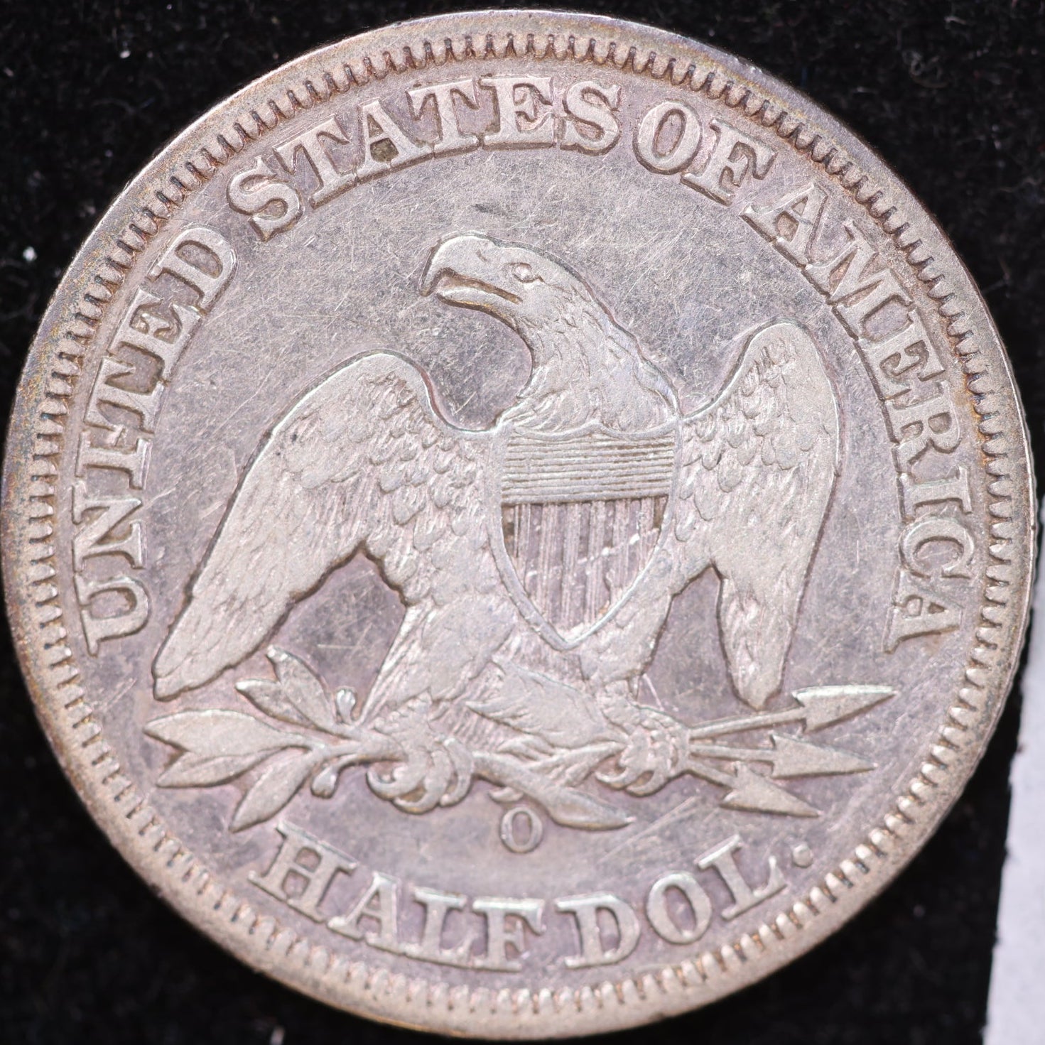 1858-O Liberty Seated Half Dollar, About Uncirculated Coin, Store #HR1960