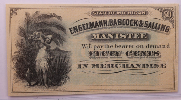 18__ 50 Cent, ENGELMANN, BABCOCK & SALLING, MI., STORE #18575