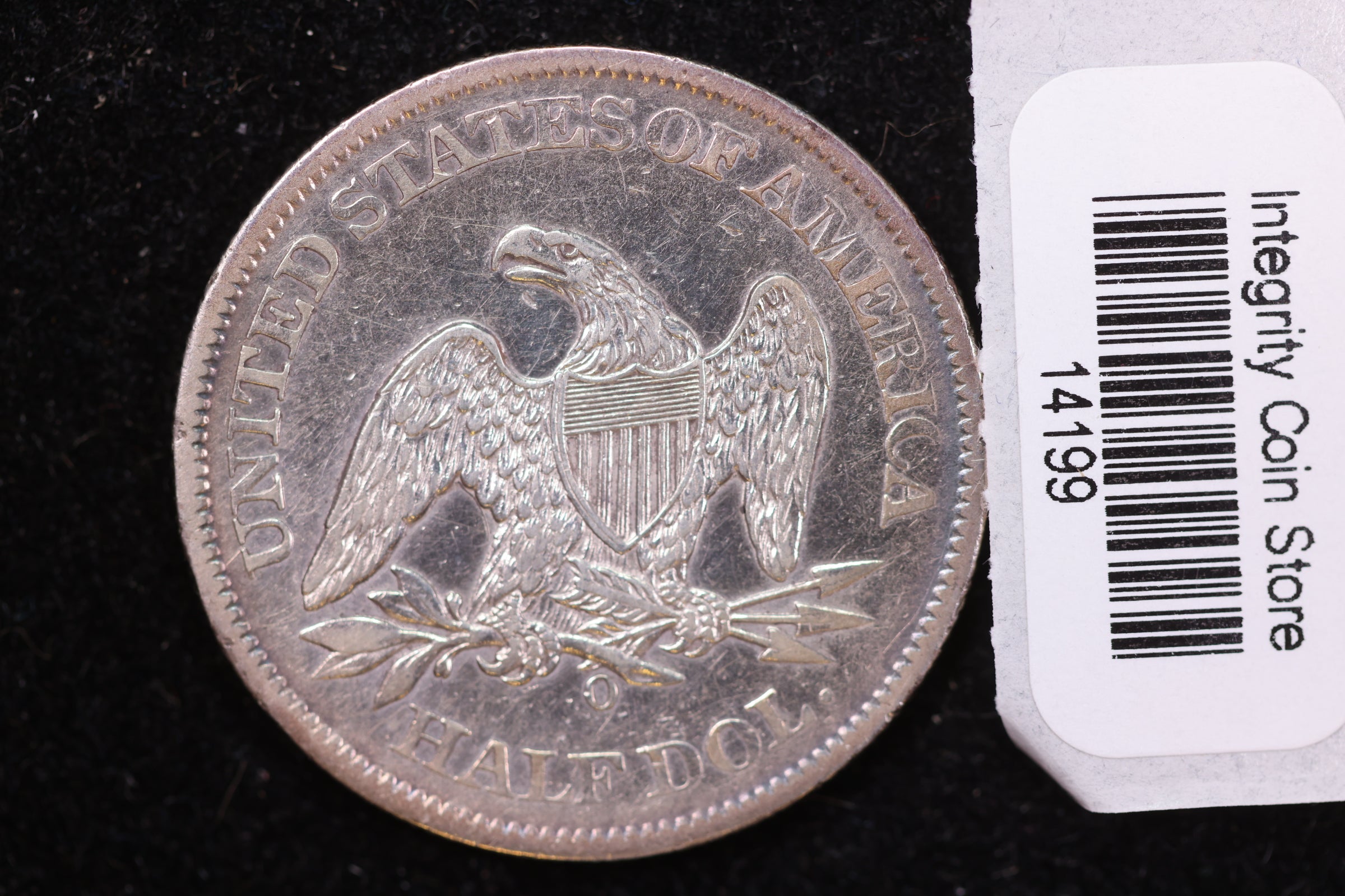 1860-O Seated Liberty Half Dollar, Affordable Collectible Circulated Coin, Store #14199