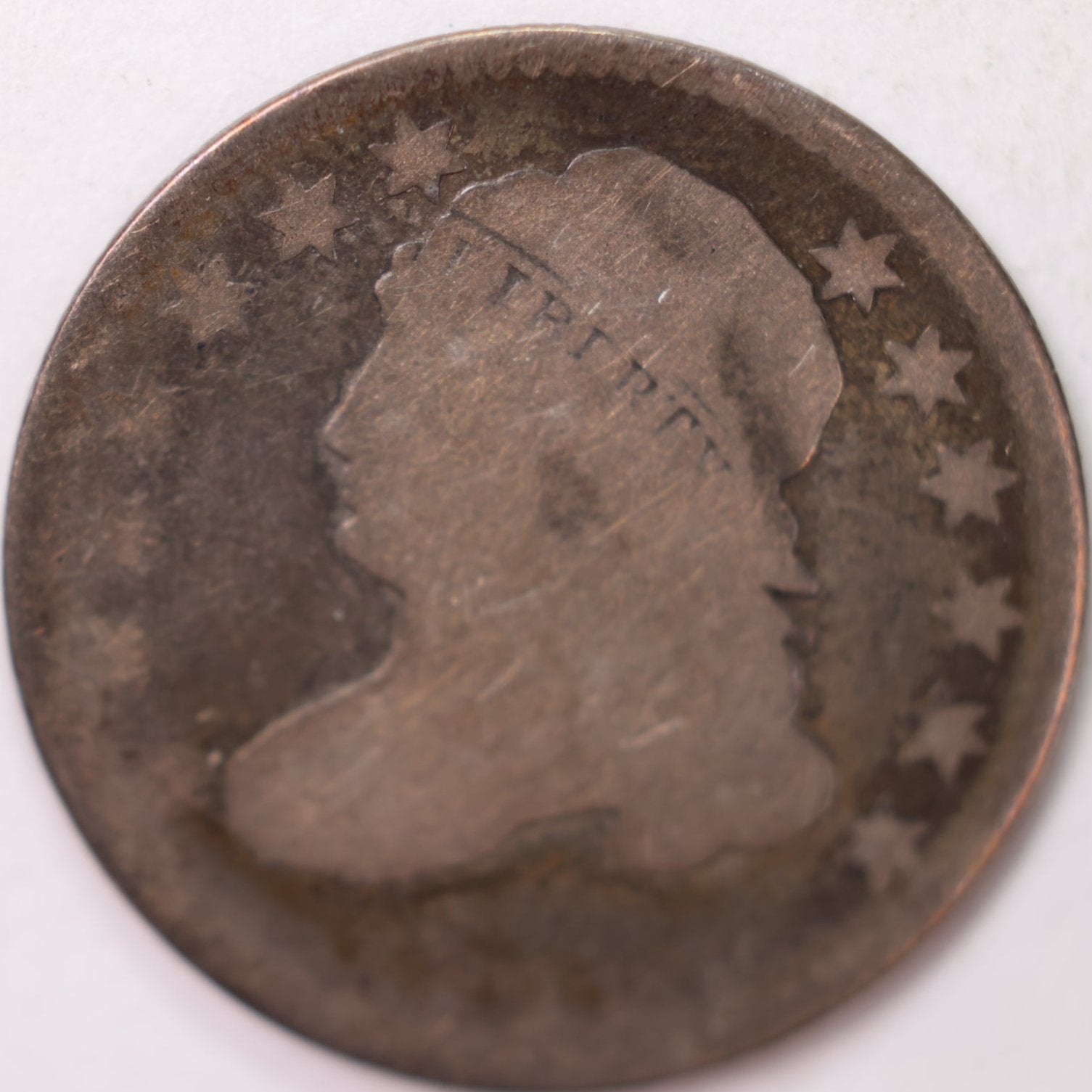 1825 Cap Bust Silver Dime, Extra Fine+ Circulated Coin, Store #d825.01