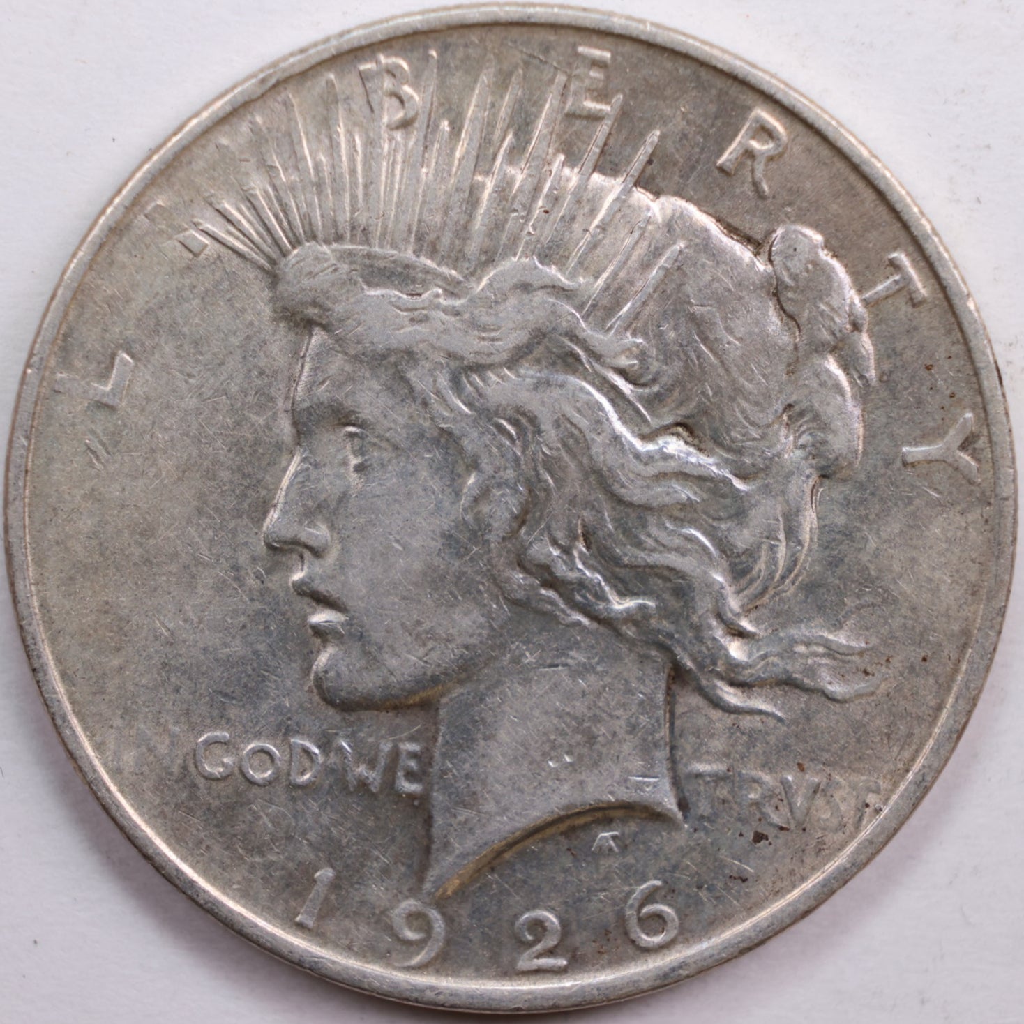 1926-D Peace Dollar, Mint State Uncirculated Coin, Store #DR0695