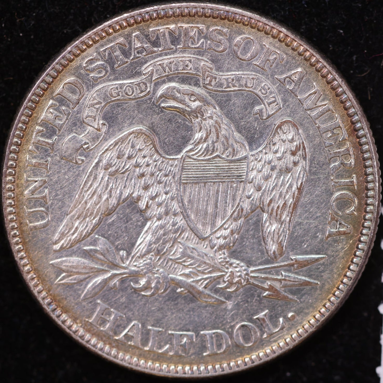 1871 Liberty Seated Half Dollar, Mint State Uncirculated Coin, Store #HR1997