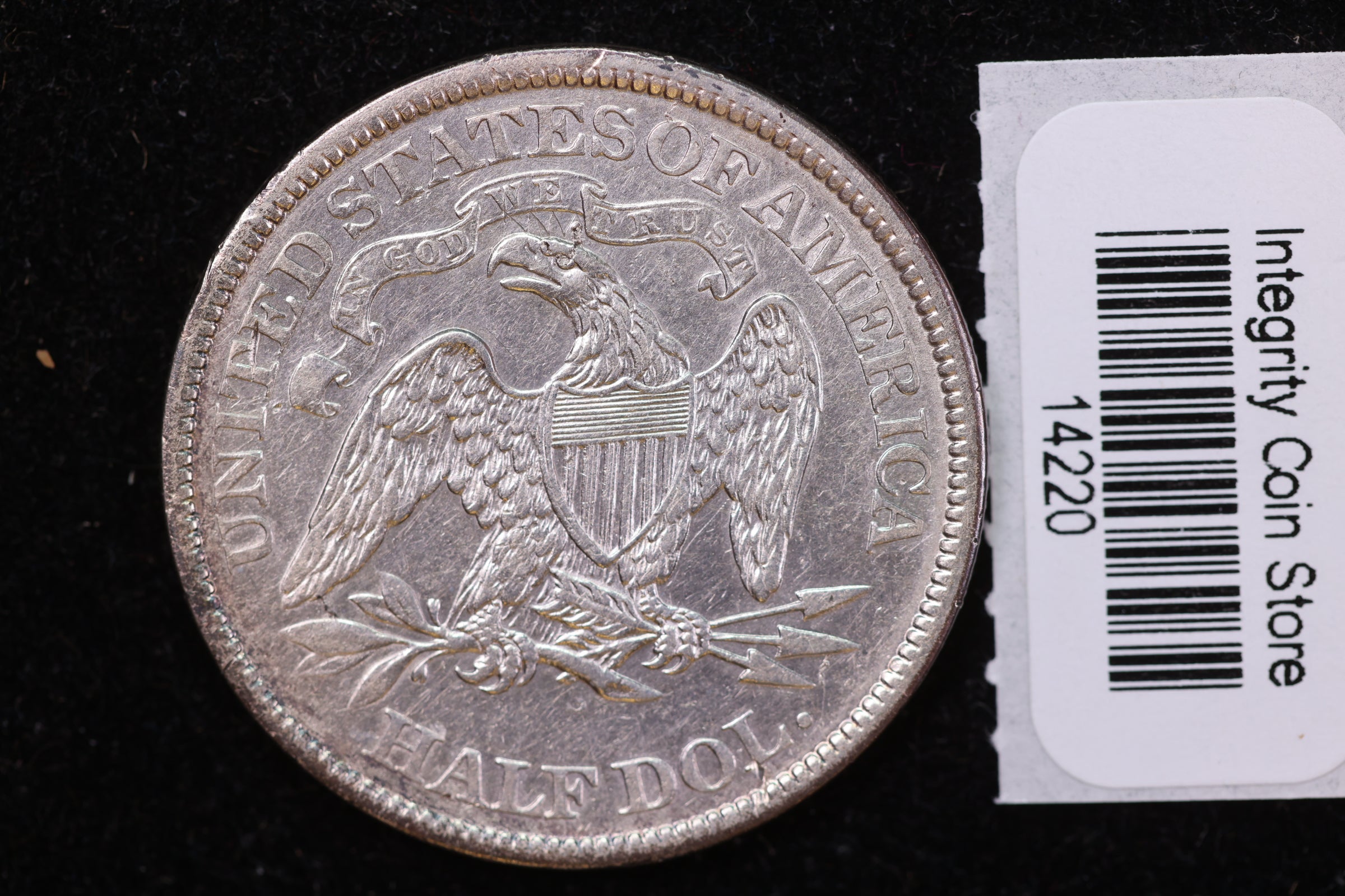 1871-S Seated Liberty Half Dollar, Affordable Collectible Circulated Coin, Store #14220
