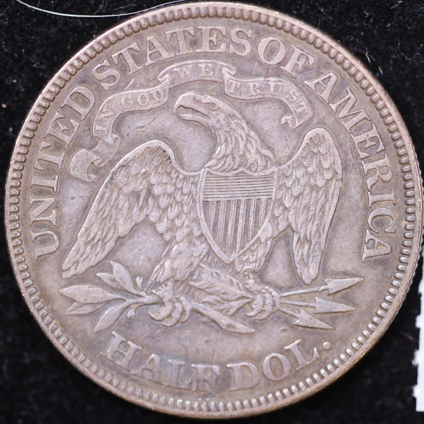 1874 Liberty Seated Half Dollar, Extra Fine Circulated Coin, Store #HR2007