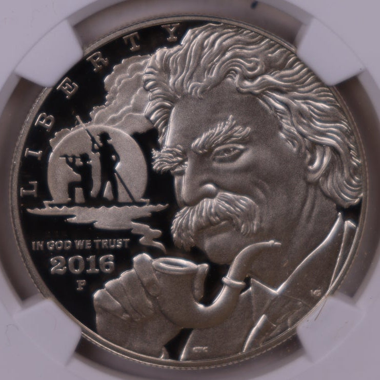 2016-P Mark Twain Silver Dollar, NGC PF-69 Ultra Cameo, Store #GMC398