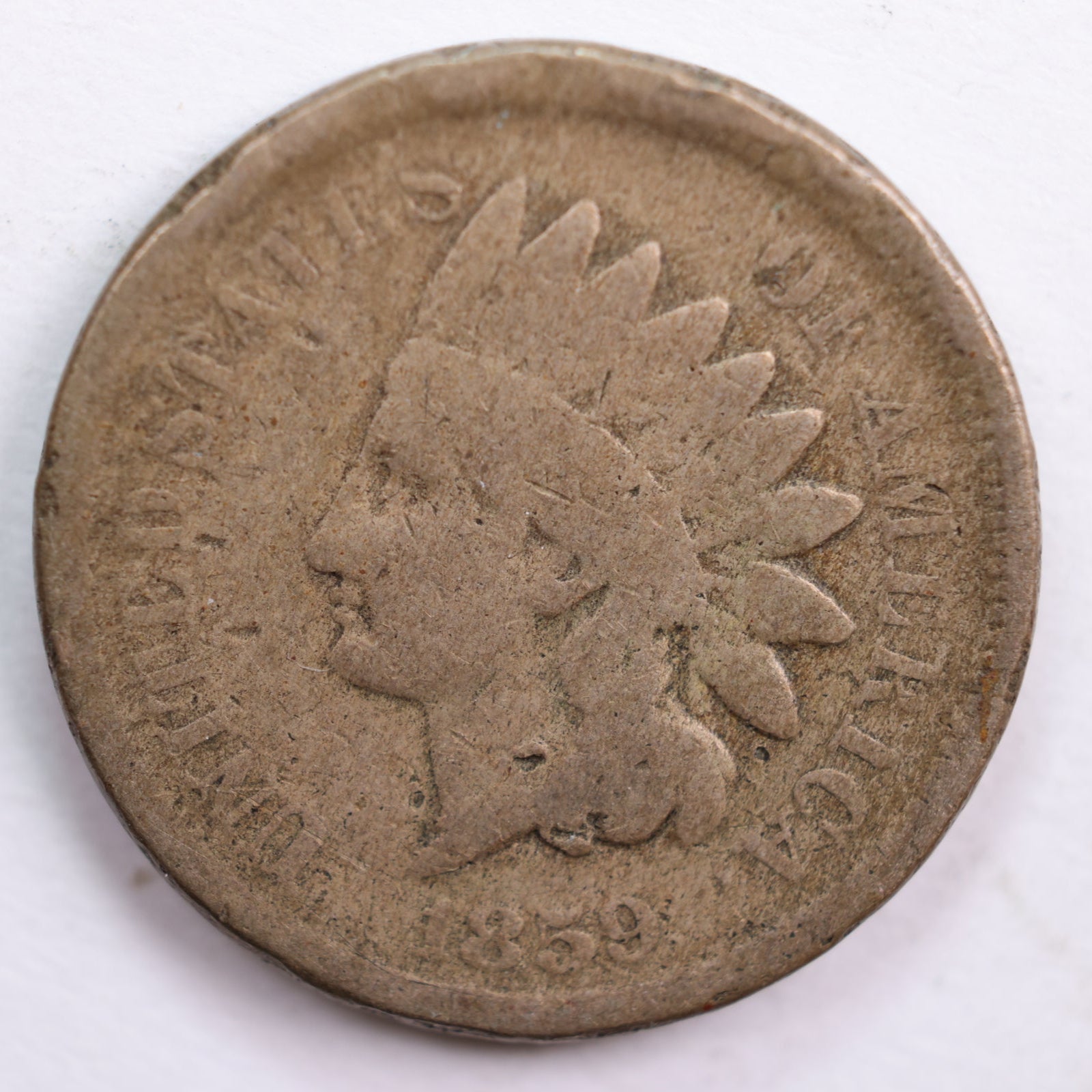 1859 Indian Head Cent, Good Circulated Coin, Store #CT0571