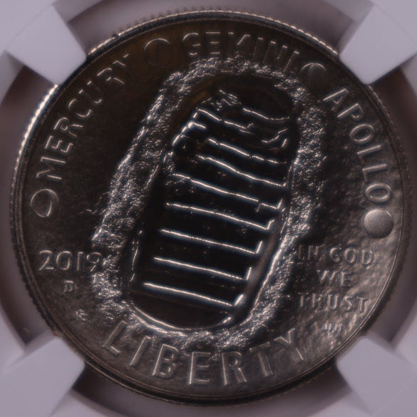 2019-S Apollo 11 50th Anniversary 50C, NGC PF-69 Ultra Cameo, Store #GMC405