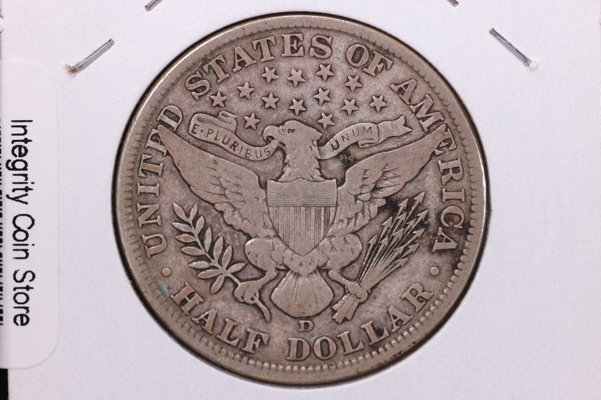 1908-D Barber Half Dollar. Affordable Circulated Coin. Store Sale #HR385