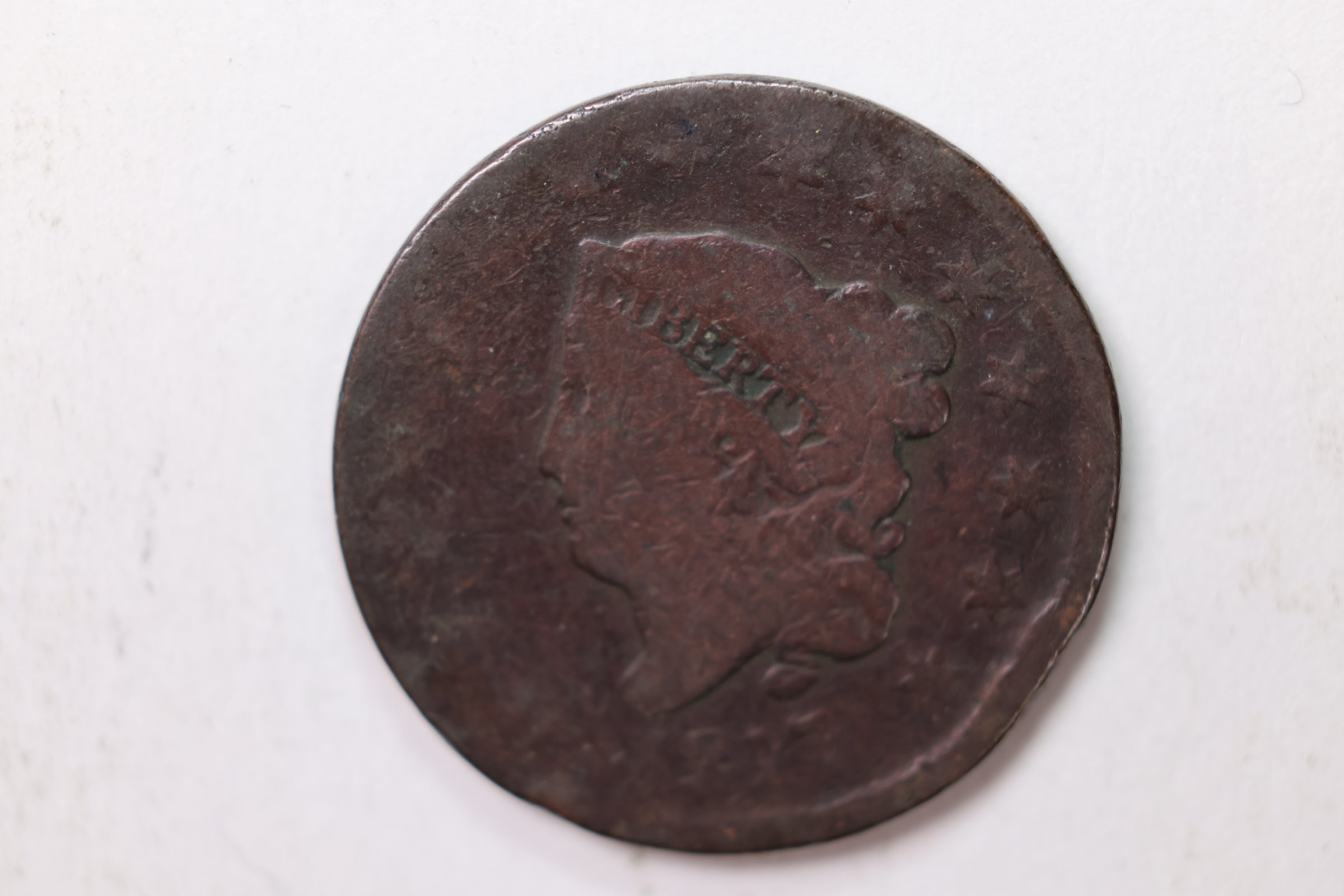 1817 Large Cent., About Good Circulated Condition., Store Sale #9002