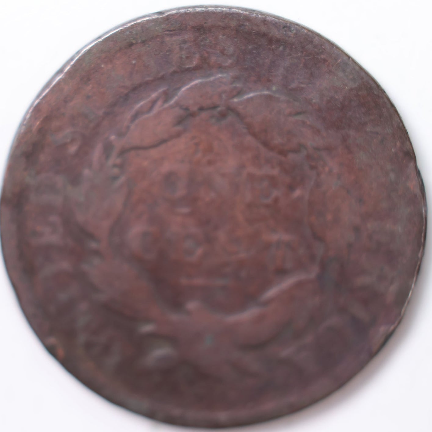 1817 Coronet Head Large Cent, About Good Circulated Coin, Store #9002