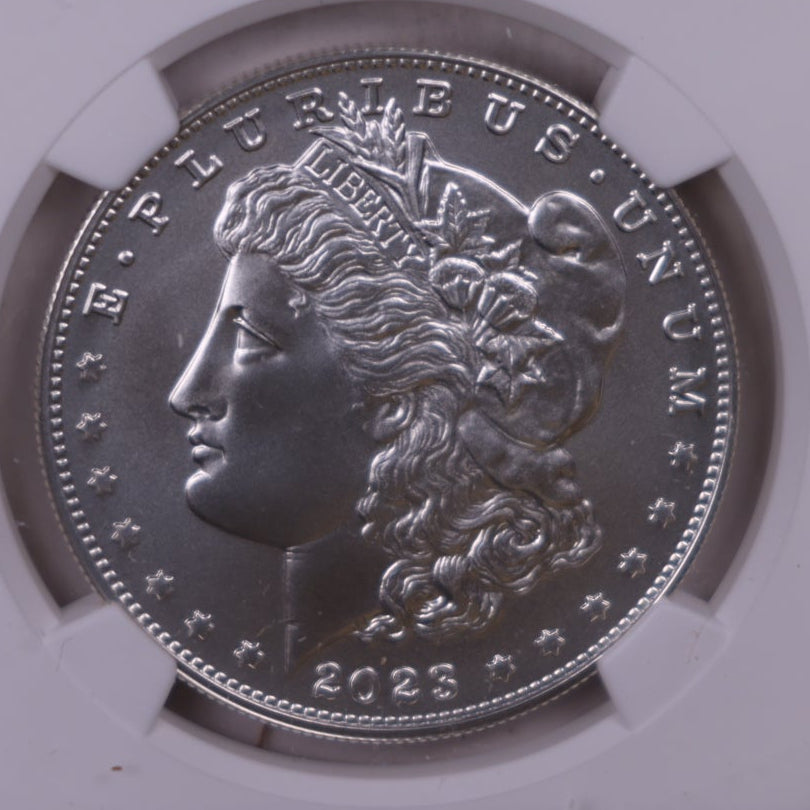 2023 Morgan Commemorative Silver Dollar, NGC MS-69, Store #GMC413