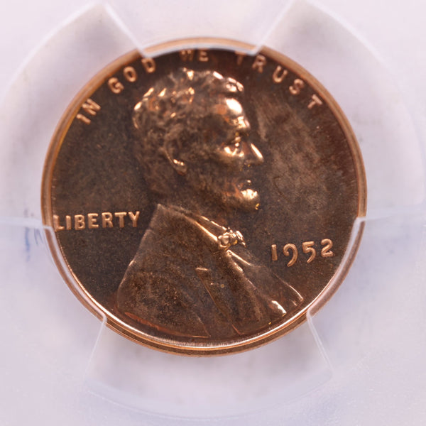 1952 Lincoln Wheat Cents, PCGS., PROOF 64, Red., Store #18735