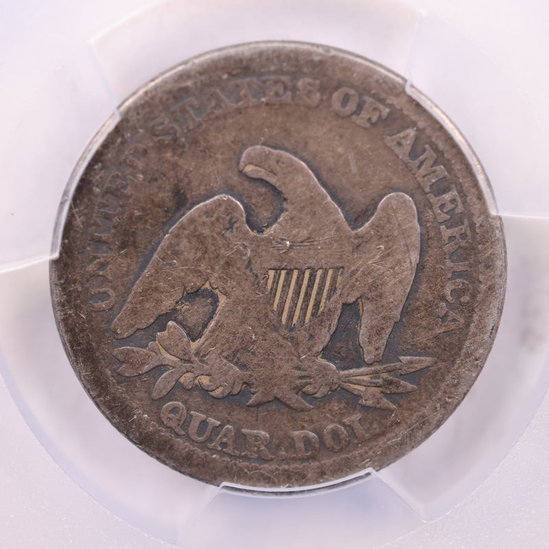 1857 Seated Liberty Quarter., PCGS VG Details., Store