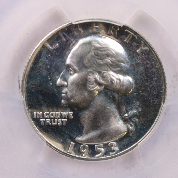 1953 Washington Silver Quarter., PCGS Proof 66., Store #18742