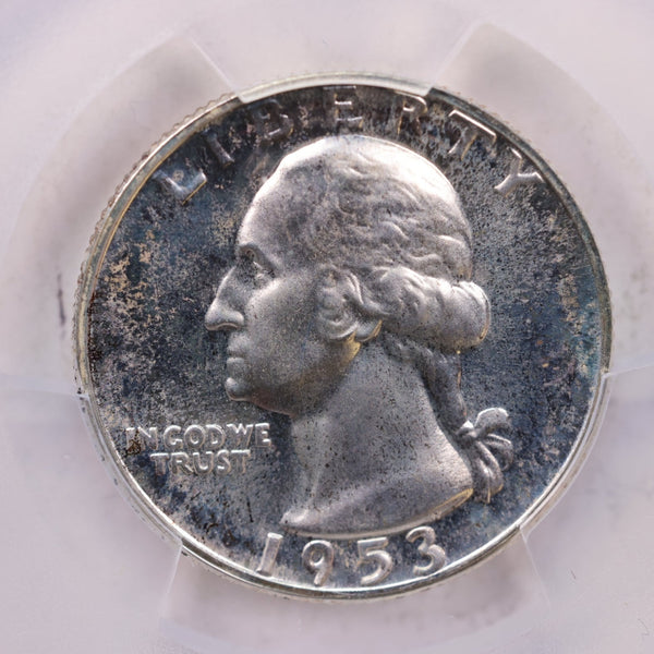 1953 Washington Silver Quarter., PCGS Proof 66., Store #18743