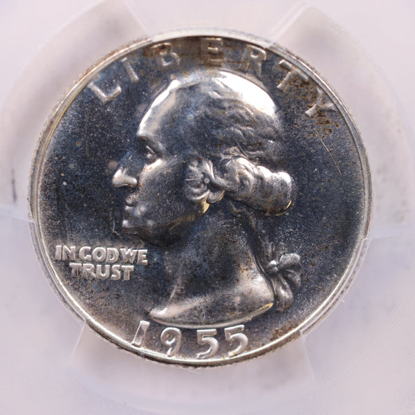1955 Washington Silver Quarter., PCGS Proof 66., Store #18744