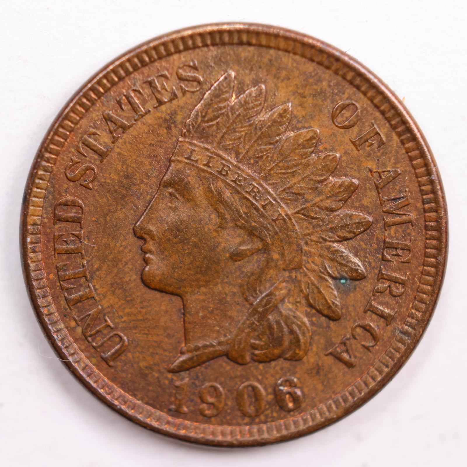 1906 Indian Head Cent, Mint State Uncirculated Coin, Store #CT0648