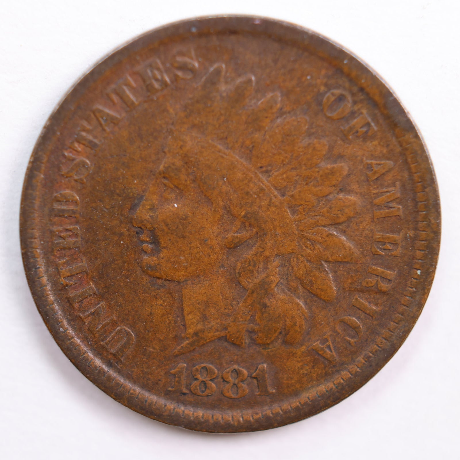 1881 Indian Head Cent, Fine Circulated Coin, Store #CT0656