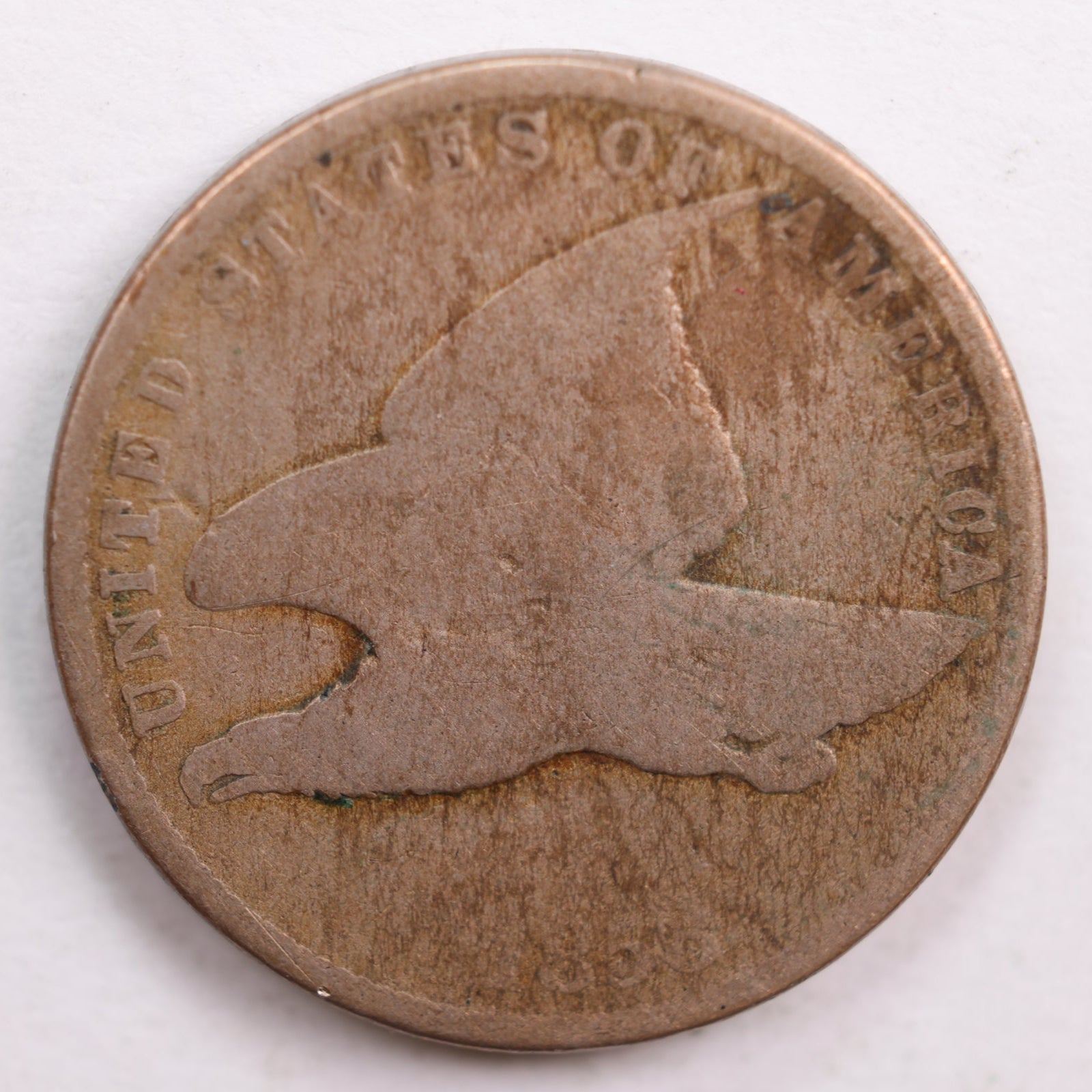1858 Flying Eagle Small Cent, Abt Good Circulated Coin, Store #CT0658