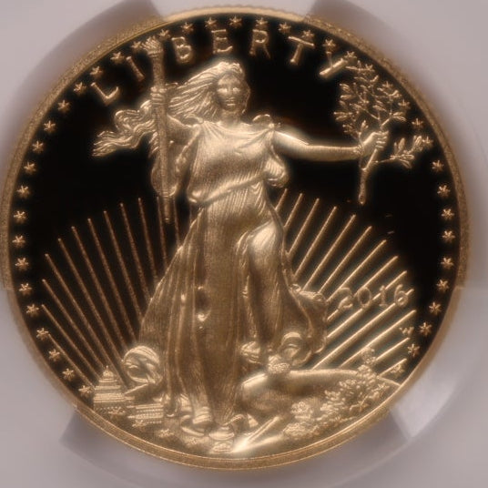 2016-W $25, Proof Gold American Eagle Coin, 1/2 OZT, CAC PR69DCAM, Store #GMC280