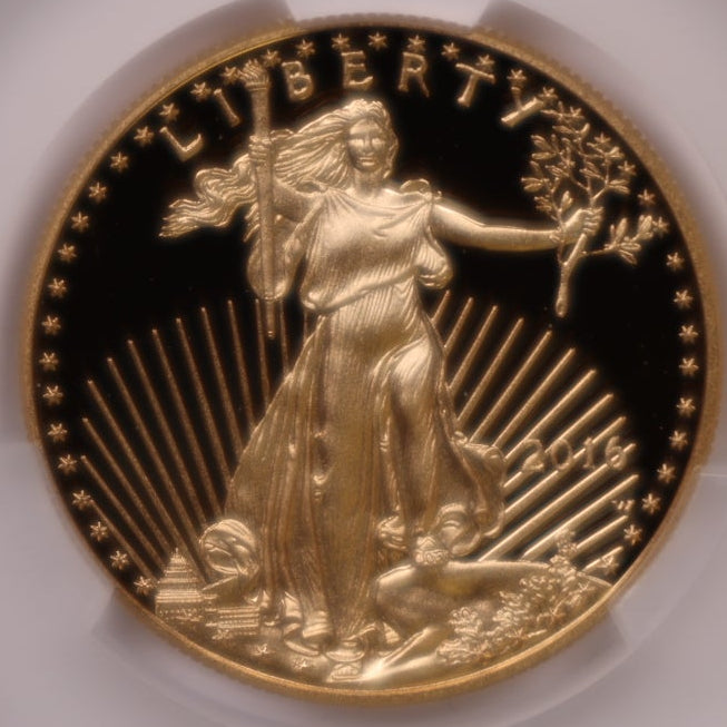 2016-W $50, Proof Gold American Eagle Coin, 1 OZT, CAC PR69DCAM, Store #GMC281